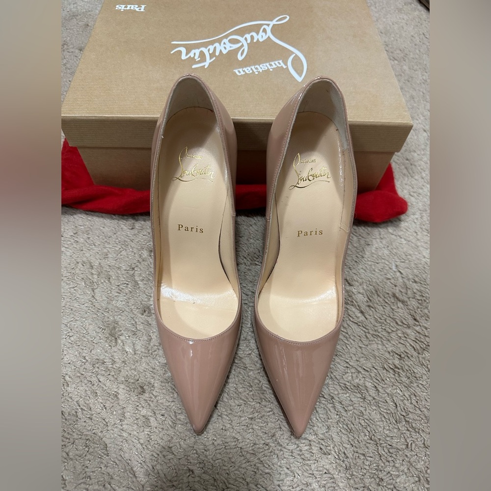 Christian Louboutin So Kate 120 mm Pumps - Patent calf - Nude